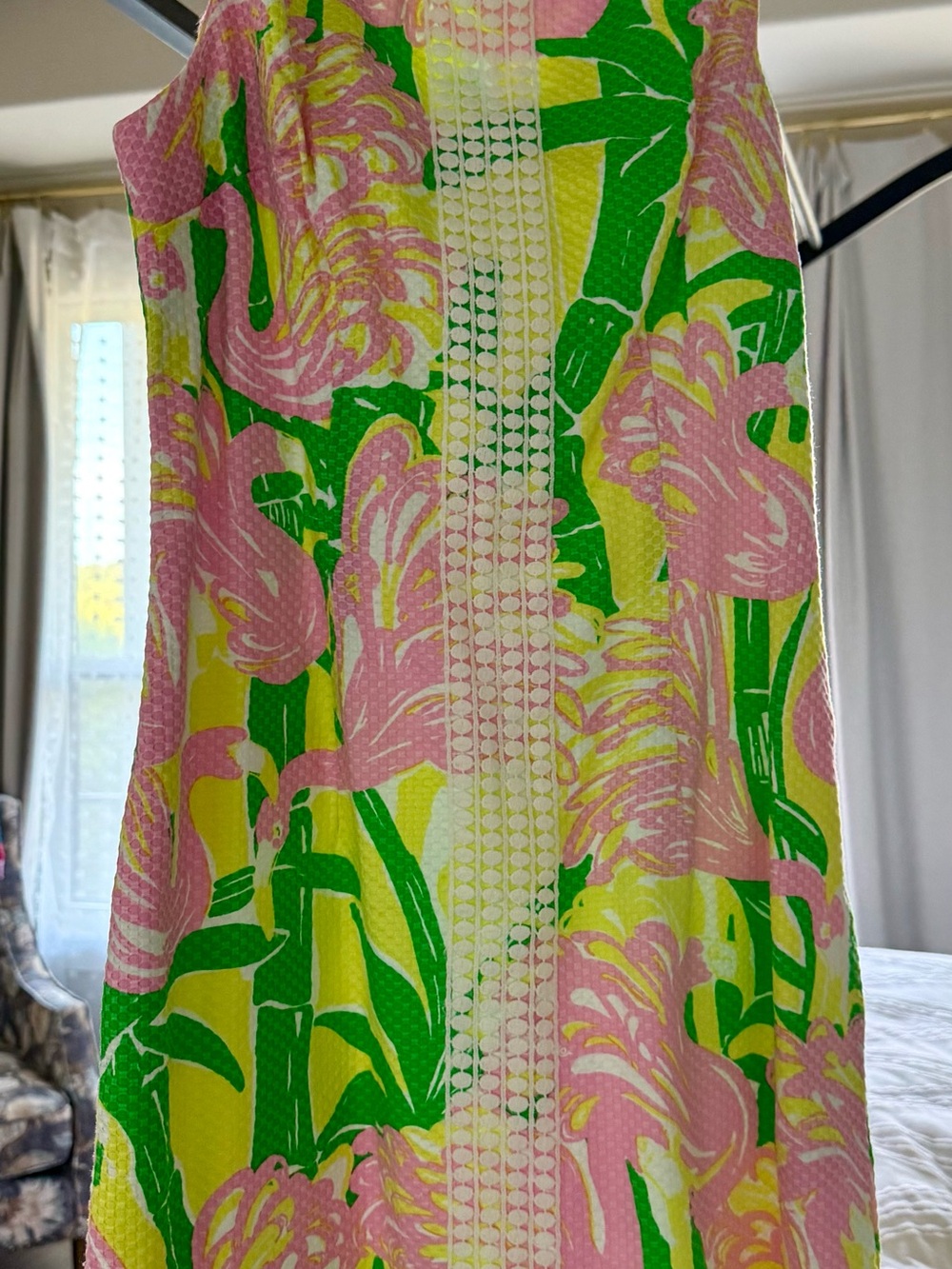 Lilly Pulitzer Pink, Green & Yellow Floral A-Line Skirt